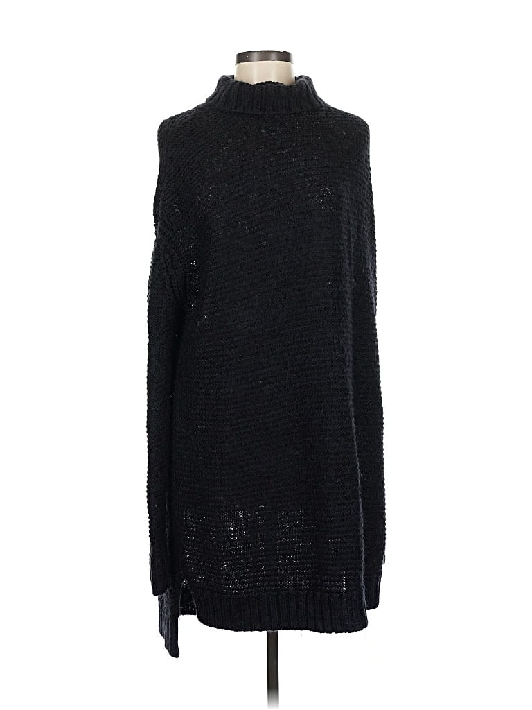 Pre-owned Zara Turtleneck Sweater In Black