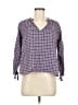 Madewell Blue 3/4 Sleeve Blouse Size M - photo 1