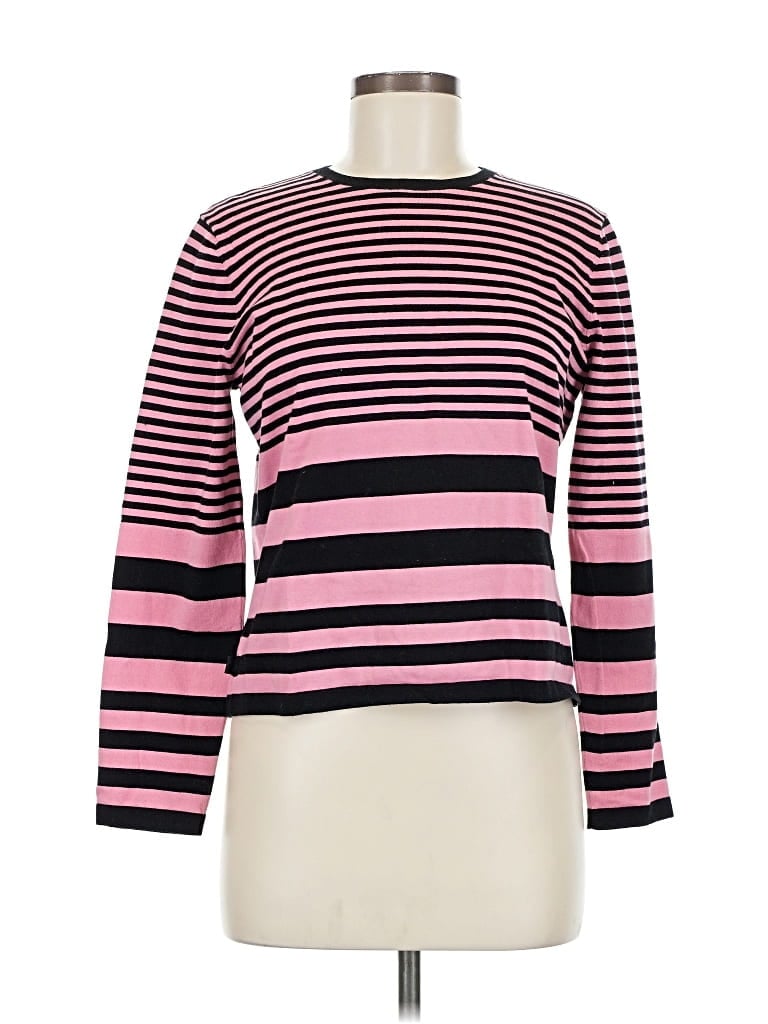 Pre-owned Jones New York Signature Long Sleeve T-shirt In Pink