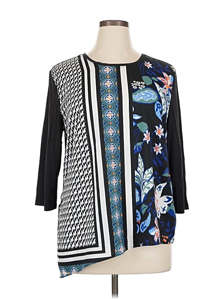 Pre-owned Chico's Kimono In Black