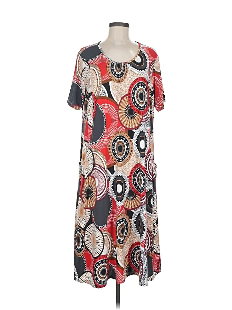 Pre-owned Assorted Brands Casual Dress In Red