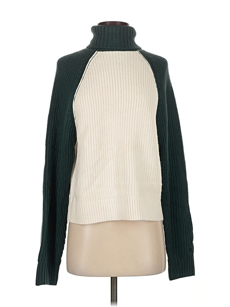 Pre-owned Victoria's Secret Pink Turtleneck Sweater In Green