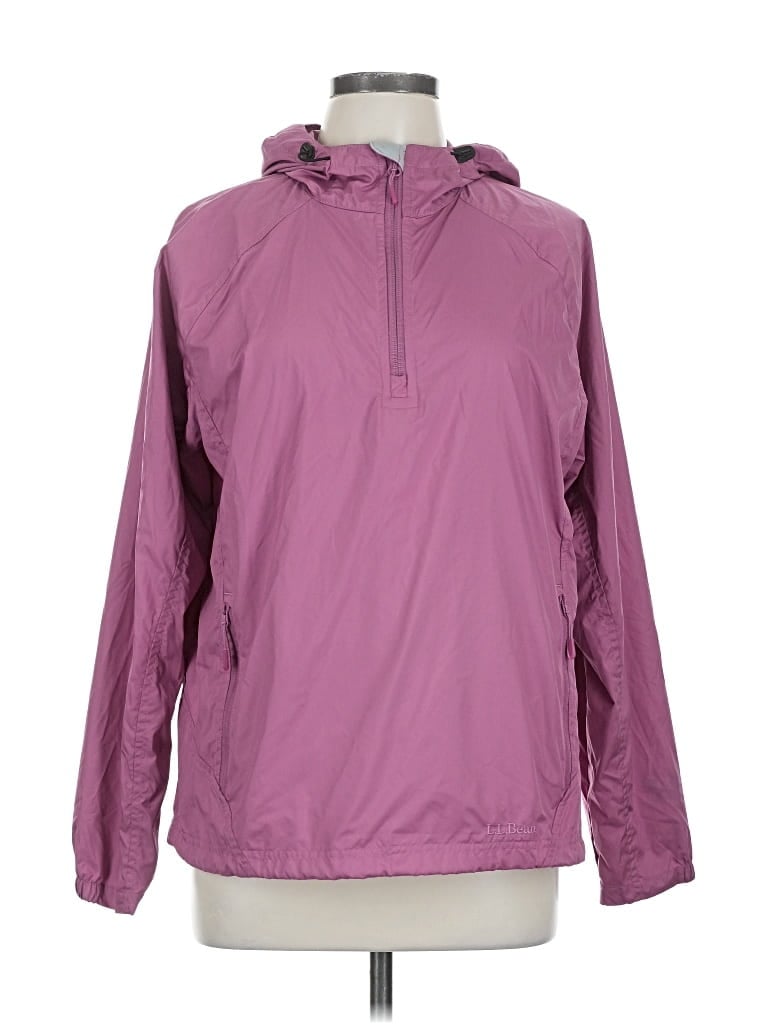 Pre-owned L.l.bean Windbreaker Jacket In Purple