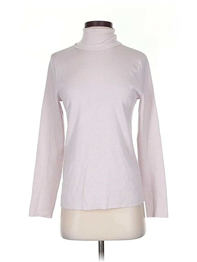 Pre-owned Chico's Turtleneck Sweater In Pink