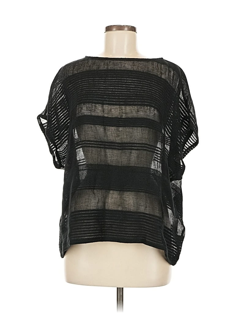 Pre-owned Eileen Fisher Short Sleeve T-shirt In Black