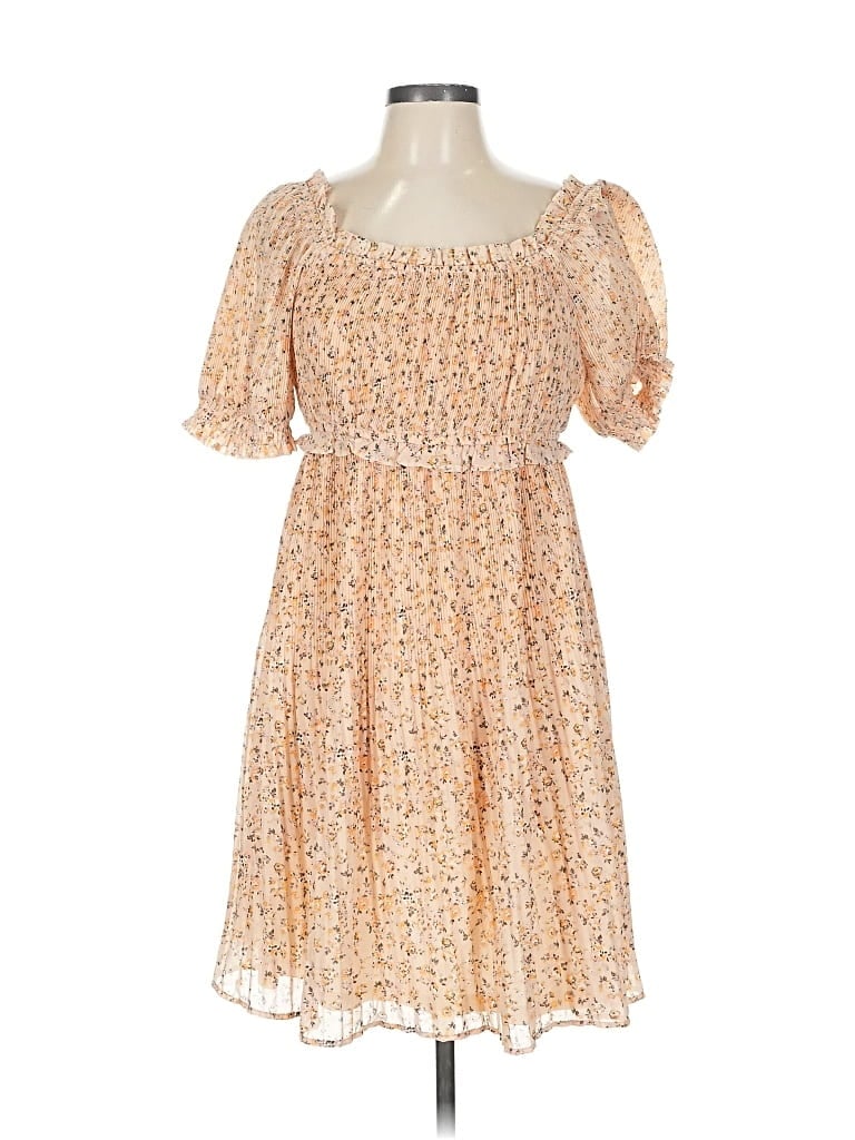 Pre-owned Assorted Brands Casual Dress In Brown