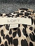 Ann Taylor LOFT 100% Polyester Animal Print Brown Short Sleeve Blouse Size XXL - photo 6