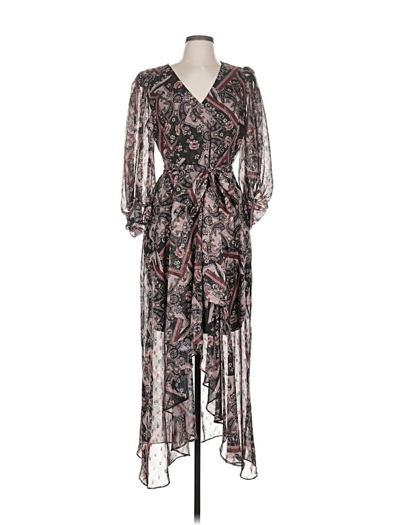 Pre-owned Eliza J Cocktail Dress In Brown