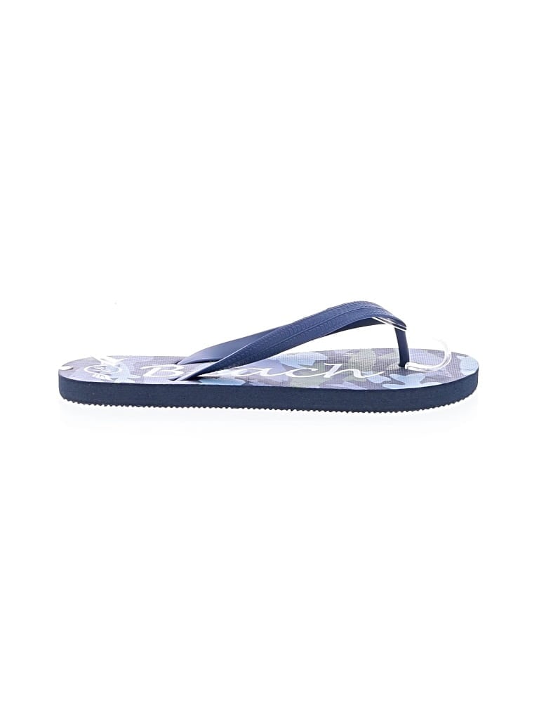 Pre-owned Assorted Brands Flip Flops In Blue