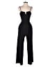 Monteau 100% Polyester Solid Black Jumpsuit Size XS - photo 1
