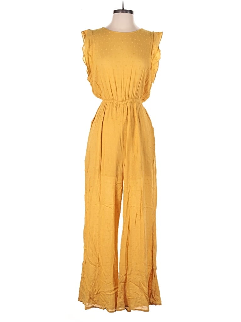 Pre-owned Style Rack Jumpsuit In Yellow