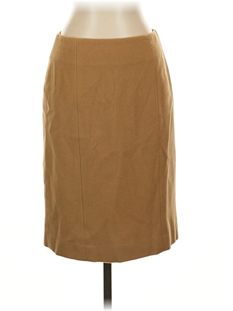 Pre-owned Talbots Wool Skirt In Brown
