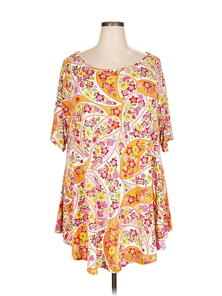 Pre-owned Lane Bryant Casual Dress In Orange