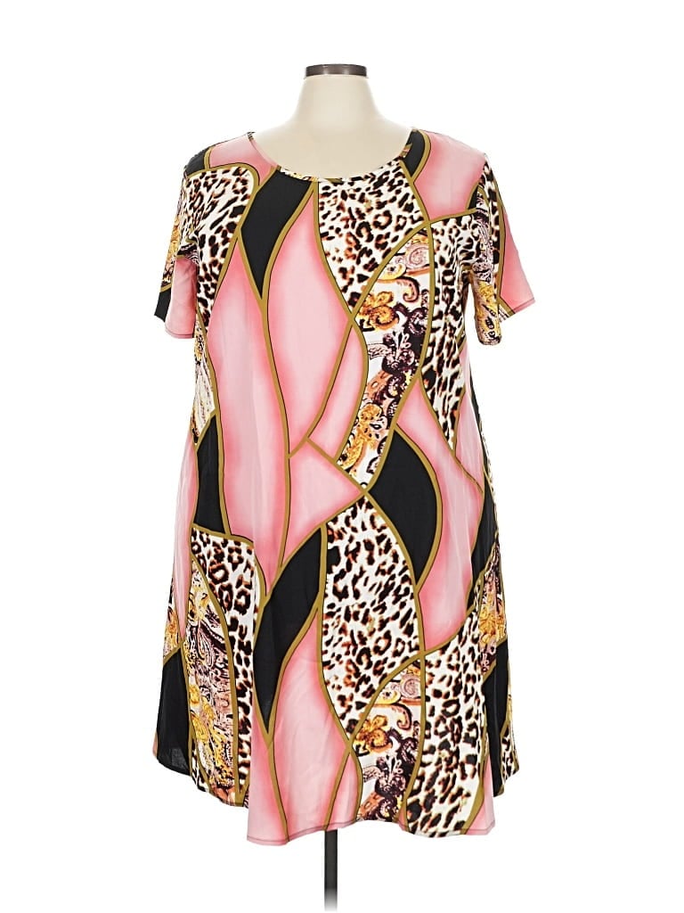 Pre-owned Shein Curve Casual Dress In Pink