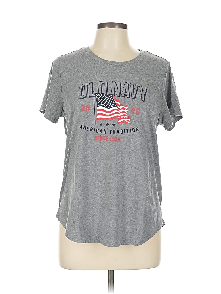 Pre-owned Old Navy Short Sleeve T-shirt In Gray