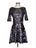 French Connection Stars Silver Cocktail Dress Size 4 - photo 1