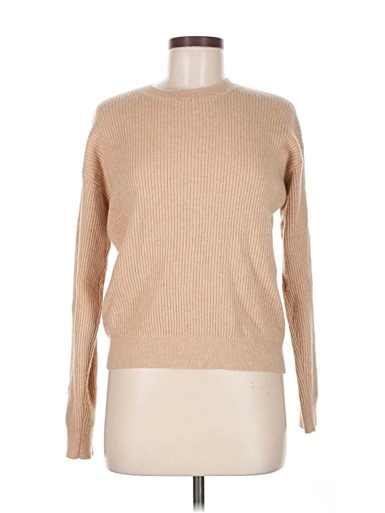 Pre-owned State Cashmere Cashmere Pullover Sweater In Brown