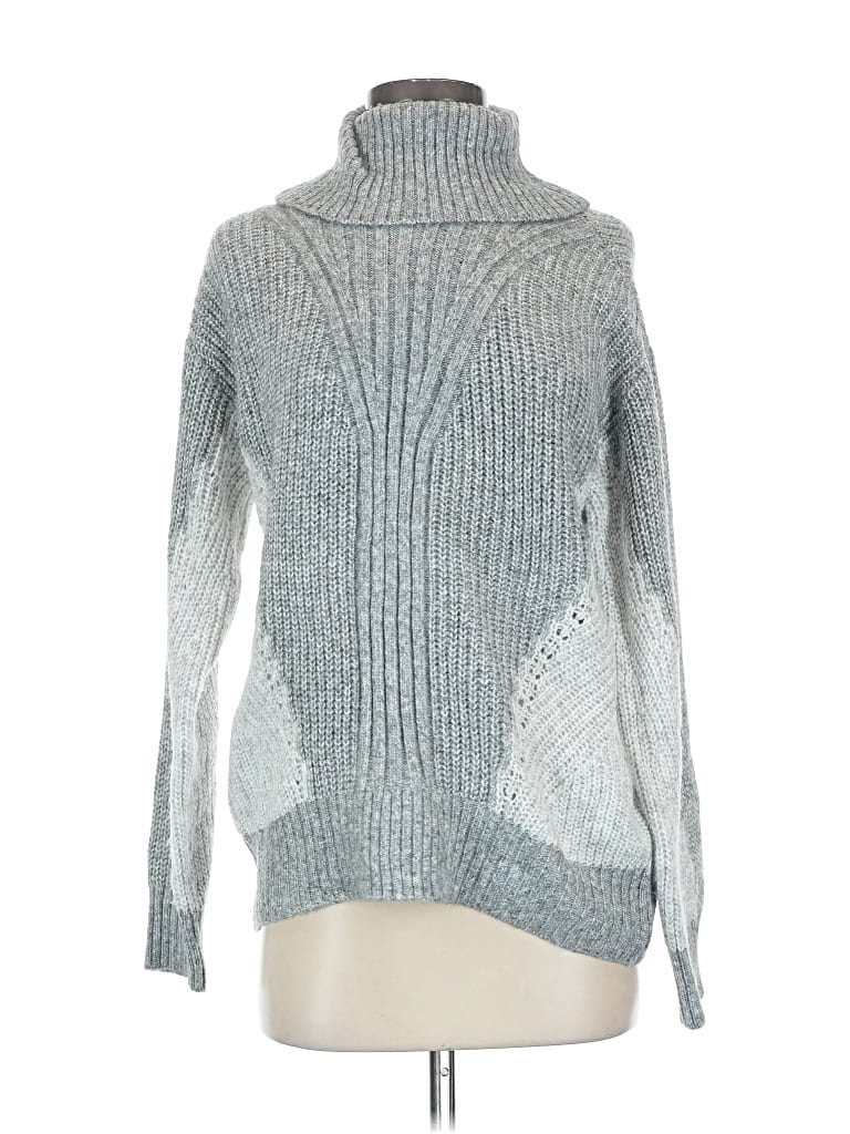 Pre-owned Simply Vera Vera Wang Turtleneck Sweater In Silver