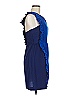 Sandro 100% Recycled Polyester Blue Cocktail Dress Size Med (2) - photo 4