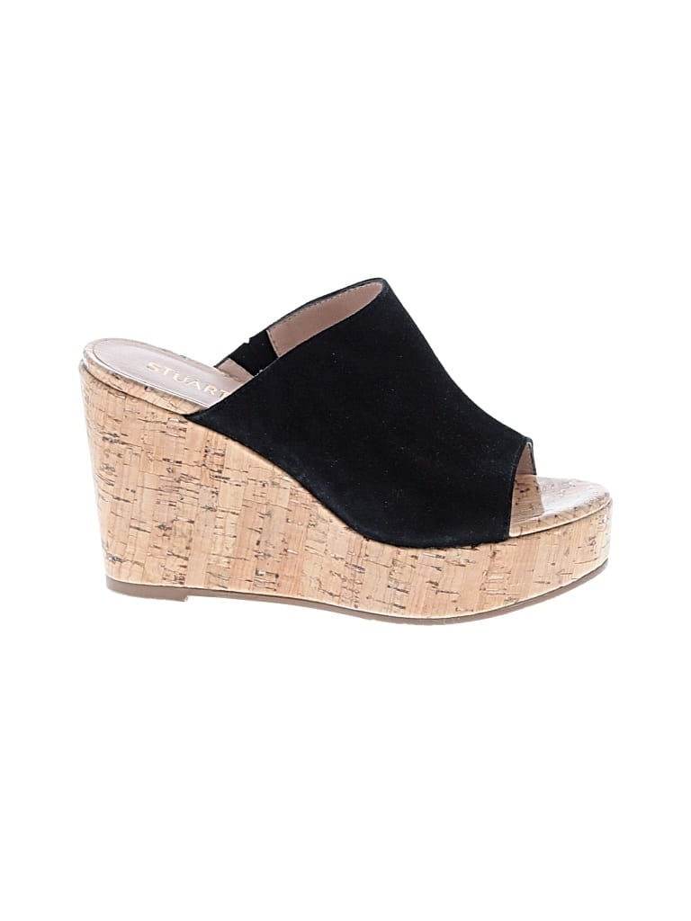 Pre-owned Stuart Weitzman Wedges In Black