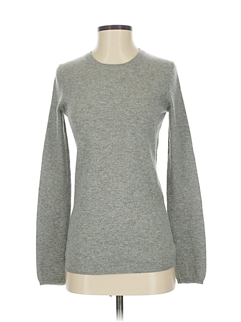 Pre-owned Theory Cashmere Pullover Sweater In Gray