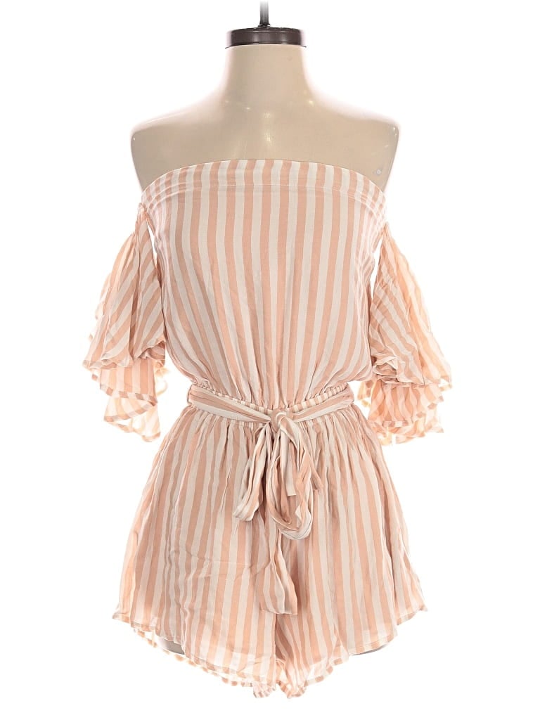 Pre-owned Olivaceous Romper In Orange