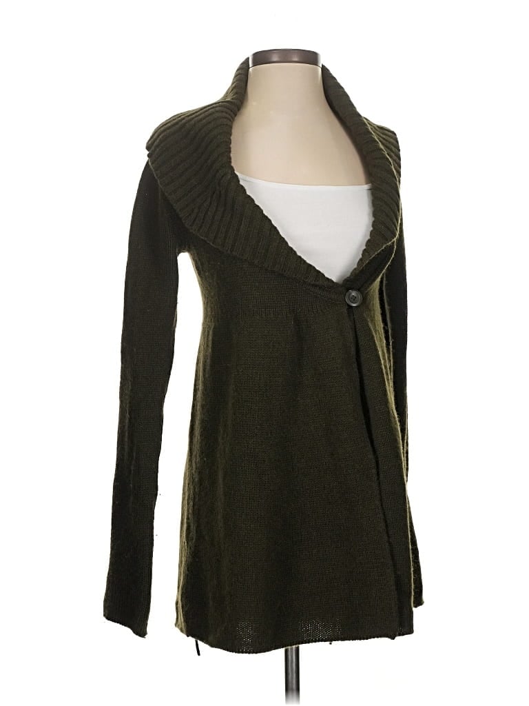 Pre-owned Vince Cardigan Sweater In Green