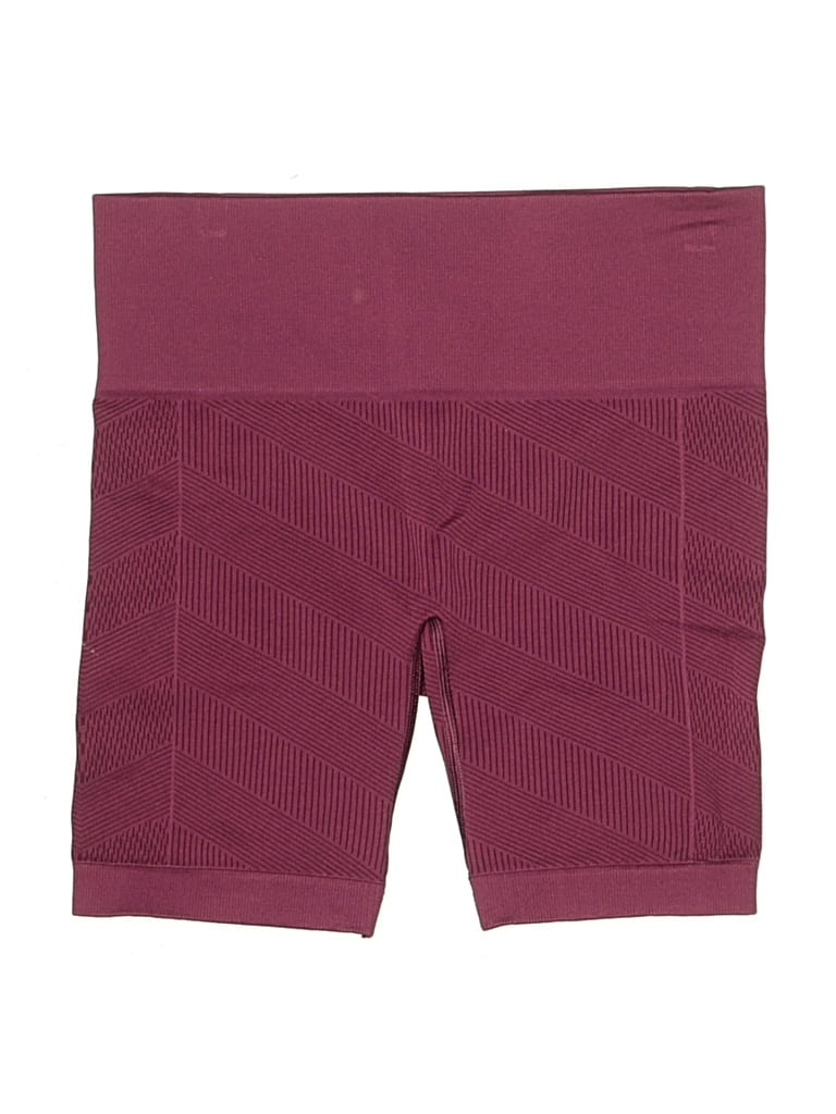 Pre-owned Lululemon Athletica Athletic Shorts In Burgundy