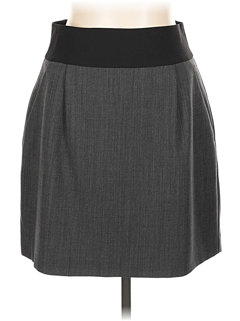 Pre-owned Theory Formal Skirt In Gray