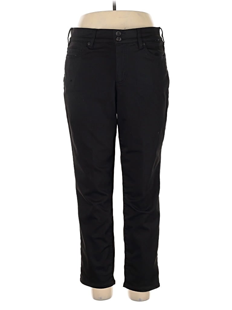 Pre-owned Lands' End Casual Pants In Black