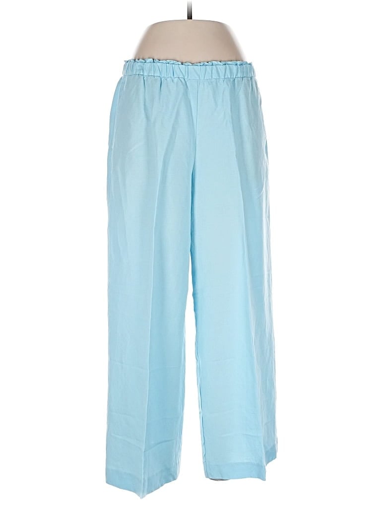Pre-owned Ann Taylor Linen Pants In Blue
