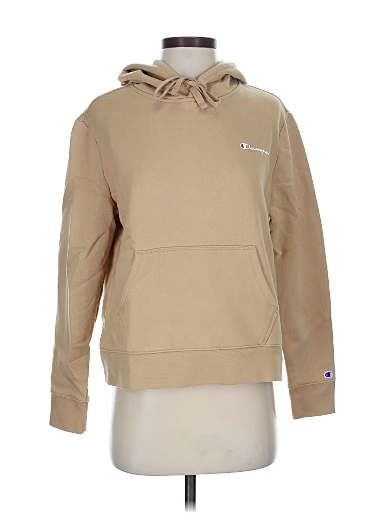 Pre-owned Champion Pullover Hoodie In Brown