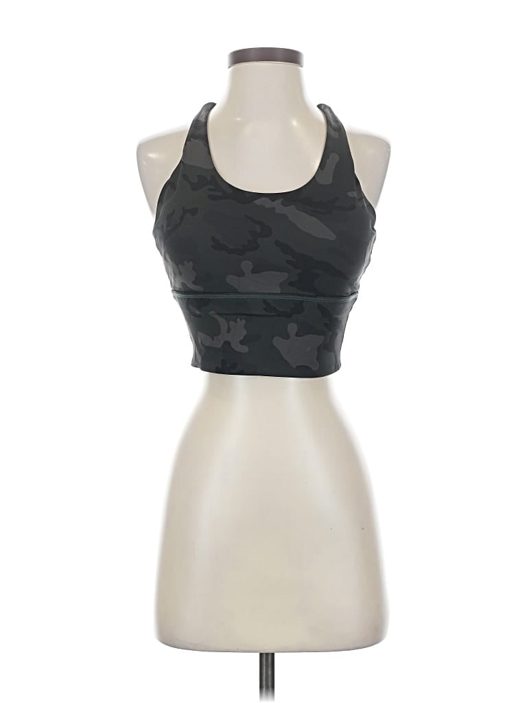 Pre-owned Lululemon Athletica Tank Top Black Halter Neckline Tops