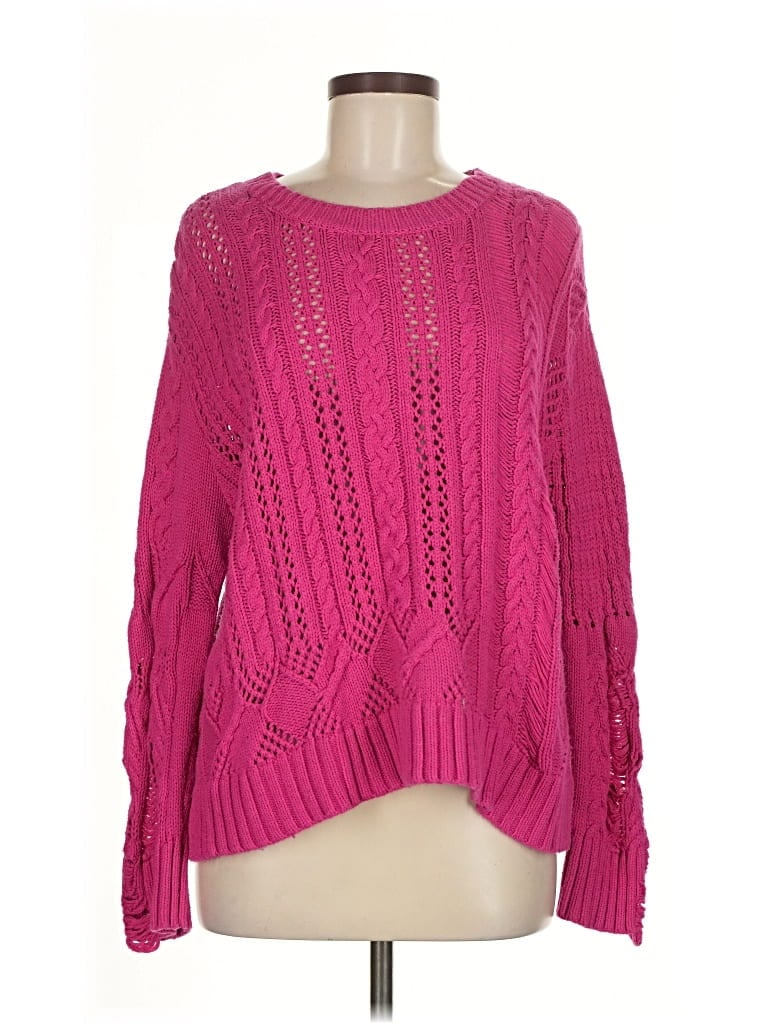 Pre-owned Splendid Pullover Sweater In Pink