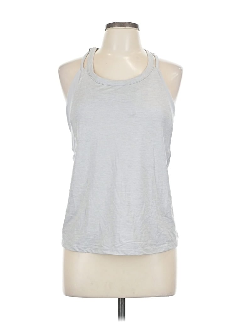 Pre-owned Max Studio Tank Top Silver Halter Neckline Tops