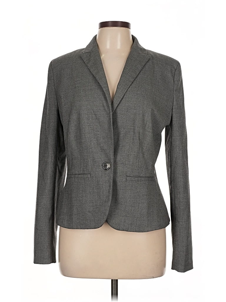 Pre-owned Ann Taylor Factory Blazer Jacket In Gray