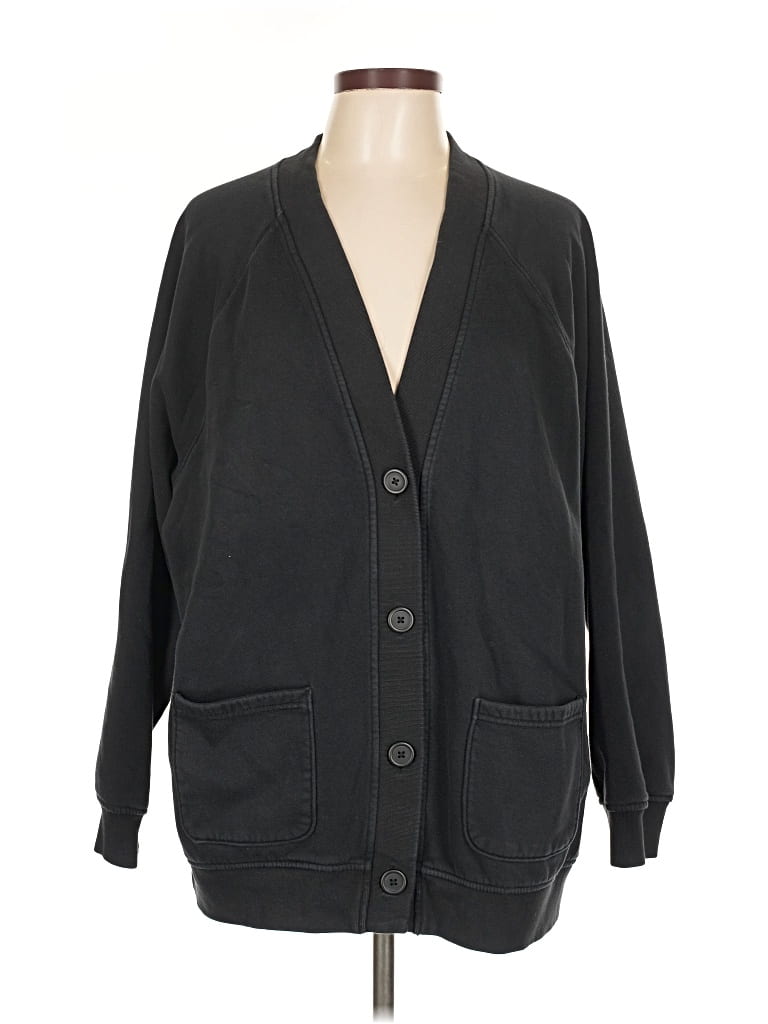 Pre-owned Gap Cardigan Sweater In Black