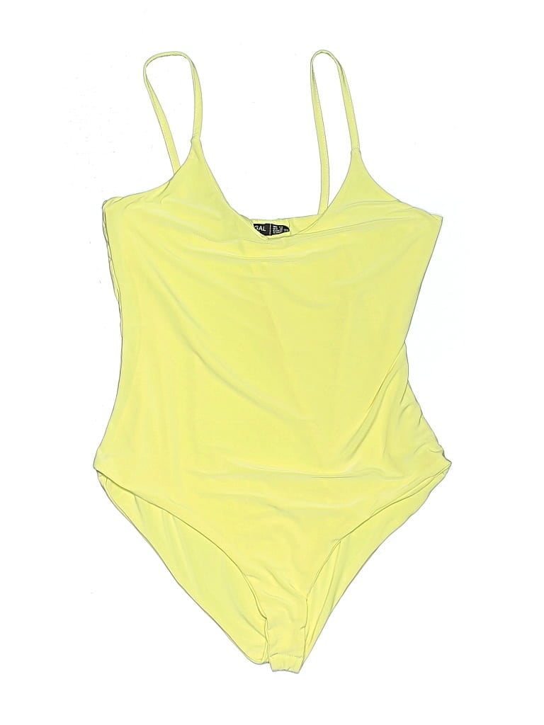 Pre-owned Nasty Gal Inc. Bodysuit In Yellow