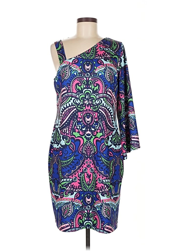 Pre-owned Tracy Negoshian Cocktail Dress In Blue