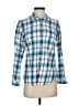 Horny Toad Plaid Blue Long Sleeve Button-Down Shirt Size XS - photo 1