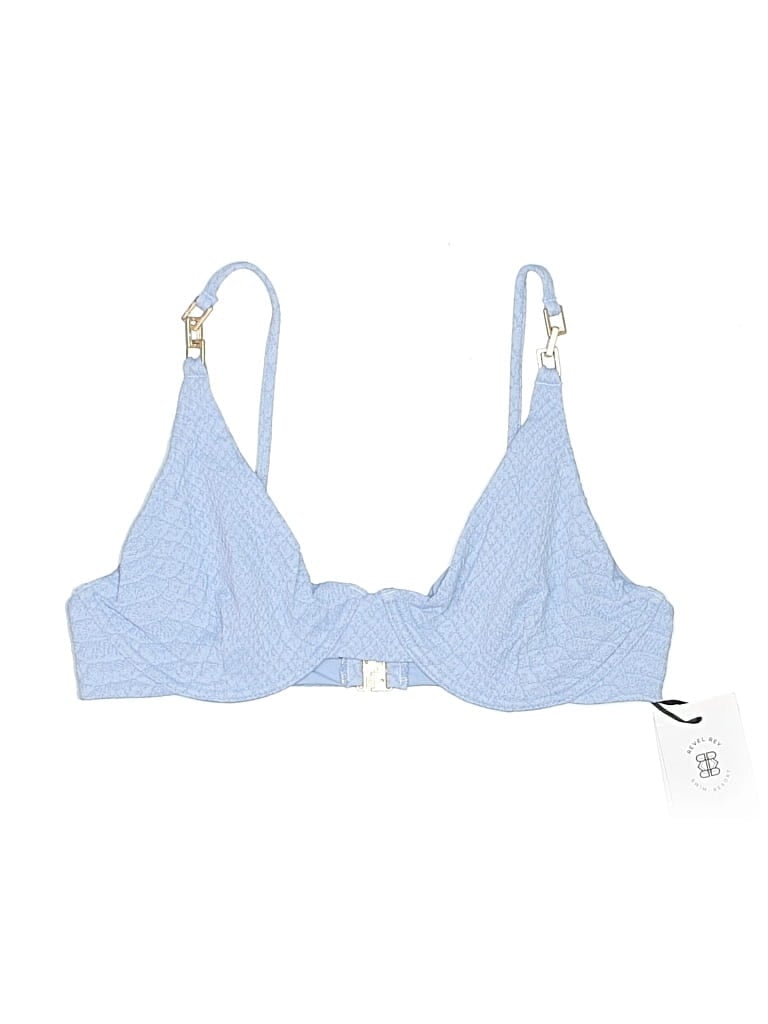 Revel Rey Swimsuit Top Blue Swimwear