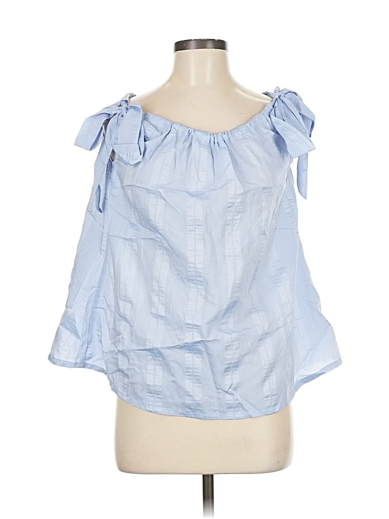 Pre-owned Assorted Brands Sleeveless Blouse In Blue