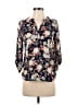 Daniel Rainn 100% Rayon Floral Blue 3/4 Sleeve Blouse Size XS - photo 1