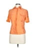 Apriori Orange Short Sleeve Button-Down Shirt Size 10 - photo 1