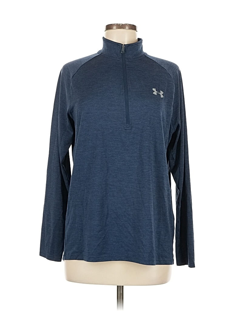 Pre-owned Under Armour Fleece Jacket In Blue