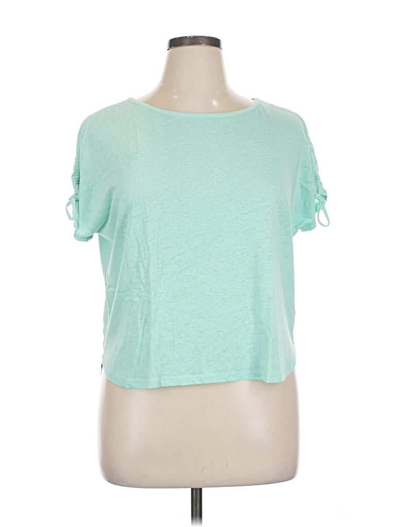 Pre-owned J By Joie Short Sleeve T-shirt In Green