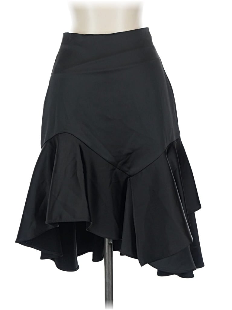 Pre-owned Zara Basic Formal Skirt In Black