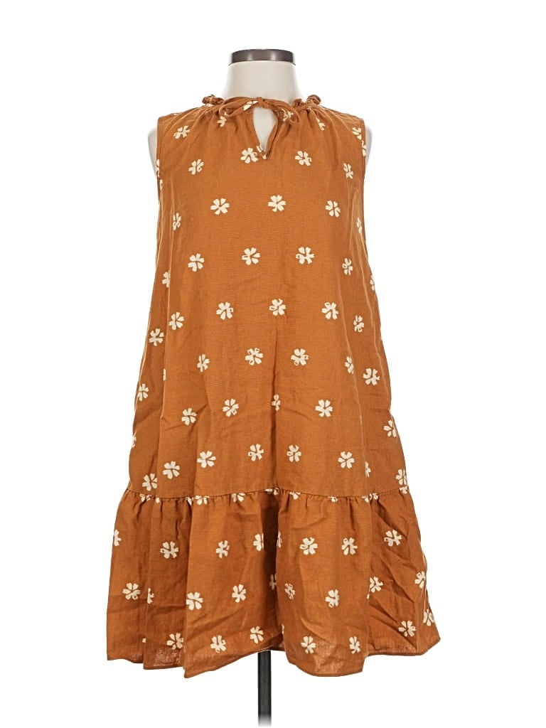 Pre-owned Sonoma Goods For Life Casual Dress In Brown