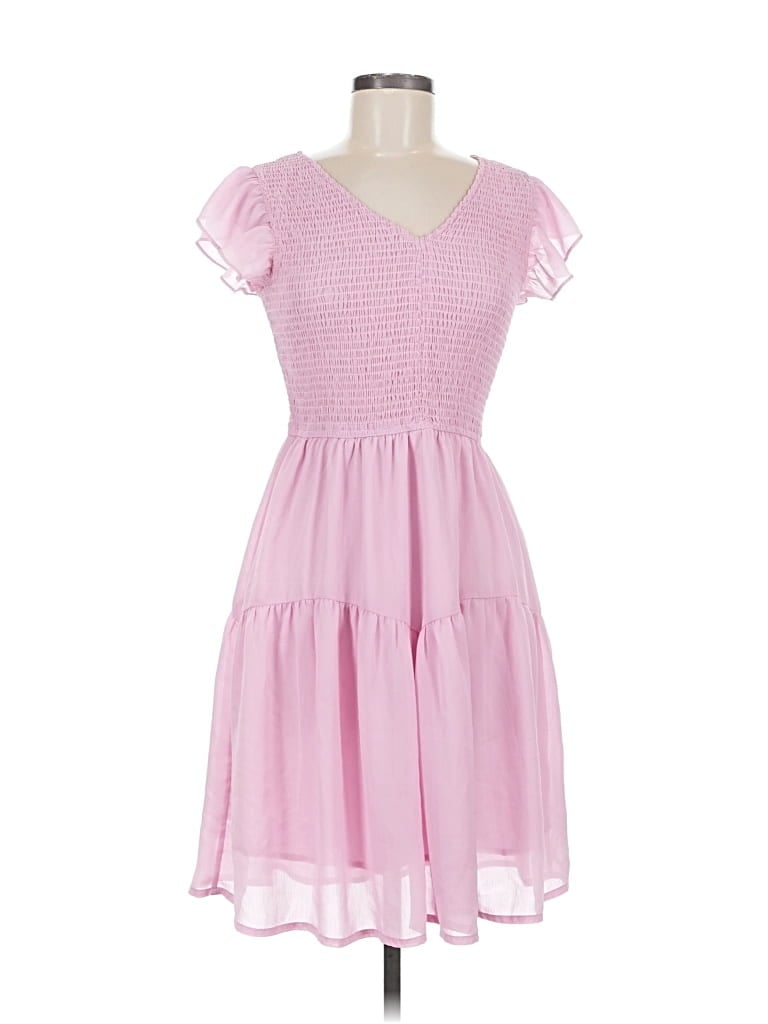 Pre-owned Assorted Brands Casual Dress In Pink