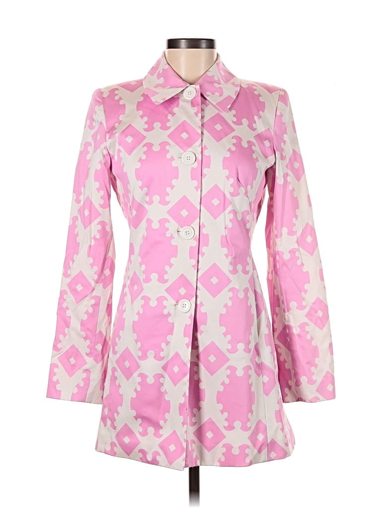 Pre-owned Skirtin Around Coat In Pink
